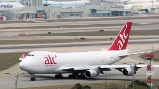 Aerotranscargo Boeing 747 HKG ✈ DWC take off from Hong Kong Airport March 18 2024 [upl. by Islaen]