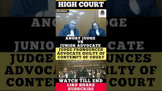 Judge vs Advocate Judge Pronounces Advocate Guilty of Contempt judge advocate shorts status [upl. by Levi]