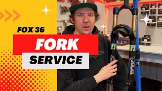 Fox 36 Lowers Service  How To Service Your MTB Fork  PT 1 [upl. by Annayr124]