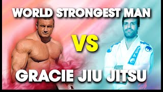 Worlds Strongest Man vs Rolles Gracie 4th Degree BJJ Blackbelt  Lawrence Kenshin [upl. by Kanter568]