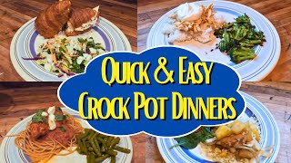 FAST amp EASY Crock Pot Dinners Family Meals Made Simple recipe homemadesimple dinner [upl. by Ennad812]