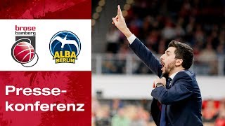 Pressekonferenz  Brose Bamberg vs ALBA BERLIN [upl. by Rasec]