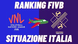 VNL 2024  Nazionale Italiana pallavolo in corsa per Parigi ecco il Ranking FIVB dopo il Week 1 [upl. by Aicilehp508]