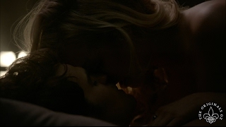 The Vampire Diaries 8x01 Stefan Caroline kiss in Bed Bonnie Enzo Kiss flashback [upl. by Consolata]