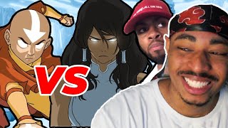 The Battle of Avatars  Korra VS Aang Roast Battle [upl. by Lleruj82]