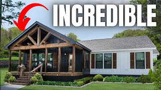 They went ALL OUT when customizing this NEW modular home model Prefab House Tour [upl. by Ayahs]