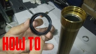 How to Rebuild your fork Marzocchi for Derbi Rieju Aprilia Yamaha and dirtbikes [upl. by Oika]