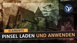 Photoshop Elements Tutorial Pinsel laden und richtig anwenden [upl. by Kesley]