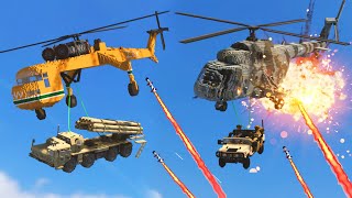 Realistic Helicopter Shootdowns amp Crashes with Ragdolls 😱 Teardown [upl. by Nannahs]