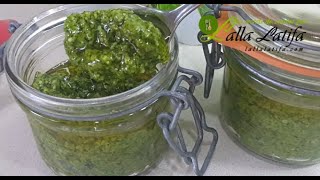 Sauce pesto au Thermomix 31 TM5 TM6صلصة البيستو pesto saucey basilico cheflallalatifa [upl. by Rehctelf]