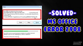 How to Fix Microsoft Office Error quot2908quot [upl. by Ycnej]