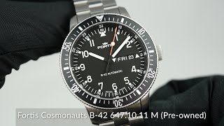 Fortis Cosmonauts B42 6471011 M Preowned [upl. by Obocaj837]