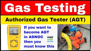 Authorized Gas Tester AGT  Gas Testing  ADNOC AGT  Explosive Range For Different Gas  H2S [upl. by Alolomo154]