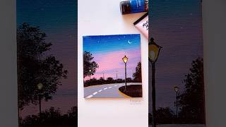 🥰 Scenery painting painting art shorts [upl. by Yenatirb]