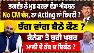 ਭਗਵੰਤ ਨੇ ਮੁੜ ਕਰਤਾ ਐਕਸ਼ਨ No CM ਚੇਂਜ ਨਾ Acting ਨਾਂ ਡਿਪਟੀ  ਝੱਗ ਵਾਂਗ ਬੈਠੇ ਕੌਣ  ਮਾਲੀ ਦੇ ਹੱਕ ਚ ਇਕੱਠ [upl. by Farhsa]