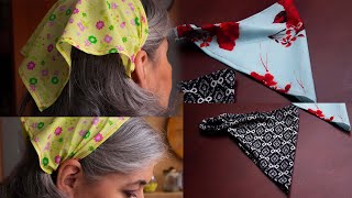 BANDANA O PAÑOLETA con retazos que tienes en casaPara ti para regalar o como idea de negocio [upl. by Tohcnarf]