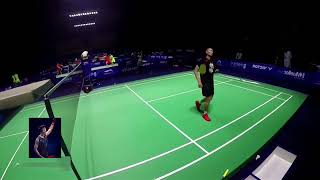 Badminton Nice Angle Lin Dan [upl. by Einnob]