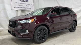 Burgundy Velvet 2022 Ford Edge ST LINE Review  MacPhee Ford [upl. by Marzi683]