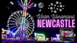 Thrills and Chills at Newcastles Winter Wonderland Fairground [upl. by Bond]