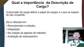 Descrição de Cargo O que é qual a Importância e como fazer [upl. by Adnelg]