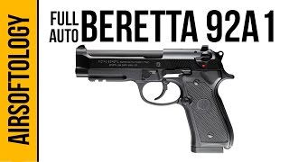 Elite Force Beretta 92A1  Full Auto Pistol Insanity  Airsoftology Review [upl. by Darrell577]