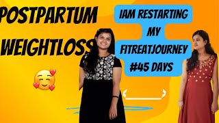 Restarting fitreat journey 🥰 fitness postpartum youtube video update weightlossjourney [upl. by Noivax809]