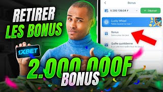 COMMENT RETIRER LES BONUS SUR 1XBET [upl. by Toogood440]