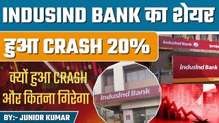 indusind bank share news today  indusind bank share crash  indusind bank share result [upl. by Alletsirhc]