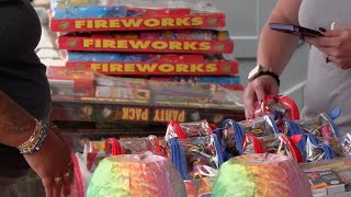 Business is booming for Kentuckiana fireworks stores despite weekday holiday [upl. by Yenffad]