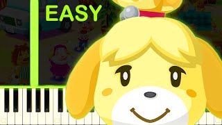 ANIMAL CROSSING POCKET CAMP THEME  EASY Piano Tutorial [upl. by Abbye]