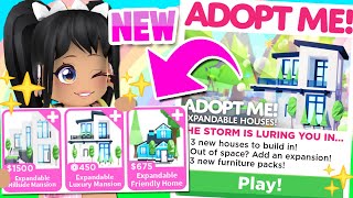 NEW ALL 3 FULLY EXPANDABLE HOUSES in ADOPT ME UPDATE roblox [upl. by Nylorak244]