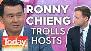 Ronny Chieng trolls Today hosts  Today Show Australia [upl. by Arrait844]