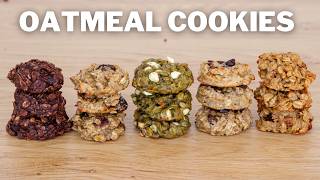 Healthy Oatmeal Cookies – 5 Easy Recipes [upl. by Ocihc]