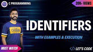 Identifiers in C programming👩‍💻🧑‍💻 with example amp execution [upl. by Ragg]