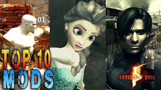 TOP 10 LOS MEJORES Y MAS LOCOS MODS DE RESIDENT EVIL 5  MaxiLunaPMY [upl. by Bel720]