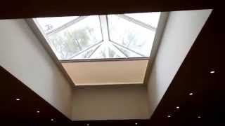 Electric Zip Blind for Roof Lantern  Premier Blinds amp Awnings 01372 377 112 [upl. by Hasty]