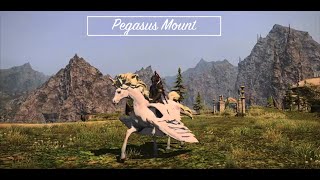 Final Fantasy XIV  Pegasus Mount [upl. by Bhayani855]