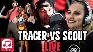 Tracer Vs Scout Rap LIVE JT Music feat Andrea Storm Kaden [upl. by Enelyak]