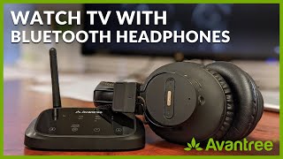 How to use the Avantree HT5009 Wireless Headphone and Transmitter Set with TV [upl. by Ettari]