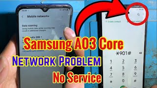 Samsung A03 Core No Service  Samsung 2G Network Not Working [upl. by Vizza]