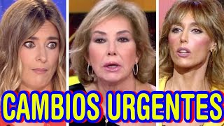 💥DRÁSTICOS CAMBIOS en Telecinco que AFECTAN a Ana Rosa Quintana  Sandra Barneda y Emma García [upl. by Aihsined228]