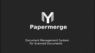 Open Source Document Management System  Papermerge [upl. by Avitzur812]