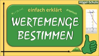 einfach erklärt  Wertemenge bestimmen  Wertebereich bestimmen  graphisch  grafisch bestimmen [upl. by Ailerua557]