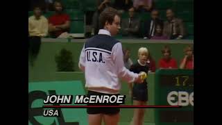 Davis Cup Final 1984  Mats Wilander v John McEnroe [upl. by Gainor987]