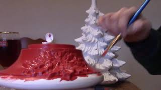 Painting Vintage Ceramic Christmas Tree [upl. by Aizat]