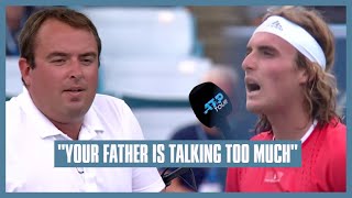 Tsitsipas Coaching from Father  I Cant Tell You What He Said Because Thats Coaching as Well [upl. by Art195]