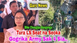 Garo News 23 November 2023  NPP Shillong aro Tura LS Seatna Seoka  Achik Times [upl. by Ahsema]