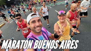 MI PRIMERA CARRERA EN ARGENTINA FUE UNA LOCURA  MARATÓN BUENOS AIRES 2024 [upl. by Telfore]