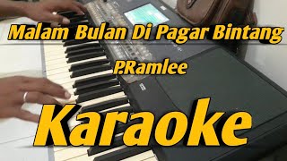 Malam Bulan Di Pagar Bintang Karaoke lirik PRamlee amp Saloma [upl. by Nera286]