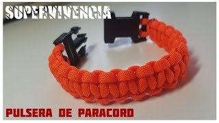 Cómo Hacer una Pulsera PARACORD de un solo color 🔴►PARACORD 550 🔴 [upl. by Anillehs]